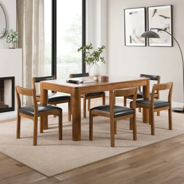 31034776_alt01 Aylesford Dining Chair, Oak and Faux Leather